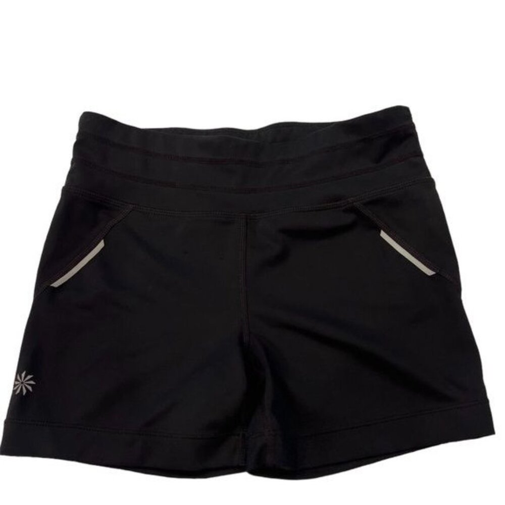 Athleta Cross It Shorts Compression Size Small Black Bike Shorts